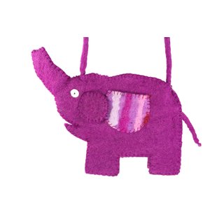 Elefanten - Umhängetasche Pink/Lila