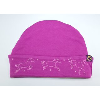 Animal Tails - Baby-Mütze Pink/Pferd