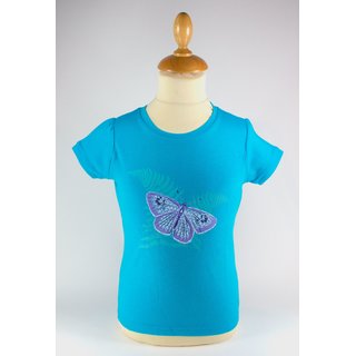 Animal Tails - T-Shirt Türkis-Hellblau/Schmetterling 18-24 Monate