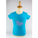 Animal Tails - T-Shirt Türkis-Hellblau/Schmetterling 3-4 Jahre