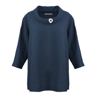 Lust auf Lebensart - Shirt Max 100% Leinen / Nachtblau (95)