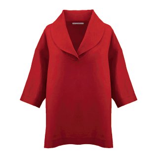 Lust auf Lebensart - Shirt Beatrice 100% Leinen / Rot (73)