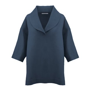 Lust auf Lebensart - Shirt Beatrice 100% Leinen / Nachtblau (95)