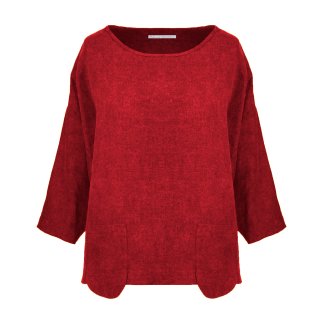Lust auf Lebensart - Shirt Finn 100% Leinen / Rot (73)