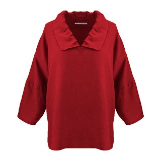 Lust auf Lebensart - Shirt Lilly 100% Leinen / Rot (73)