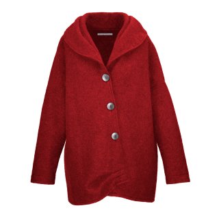 Lust auf Lebensart - Jacke Crisette 100% Gewalkte Wolle / Rot (5019) Gr. 1 (38-44)