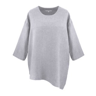 Lust auf Lebensart - Shirt Melody 100% Leinen / Kiesel (130) Gr. 2 (44-46)