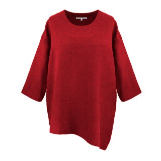 Lust auf Lebensart - Shirt Melody 100% Leinen / Rot (73) Gr. 1 (38-42)