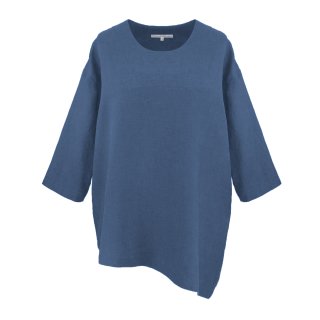 Lust auf Lebensart - Shirt Melody 100% Leinen / Jeansblau (84) Gr. 2 (44-46)